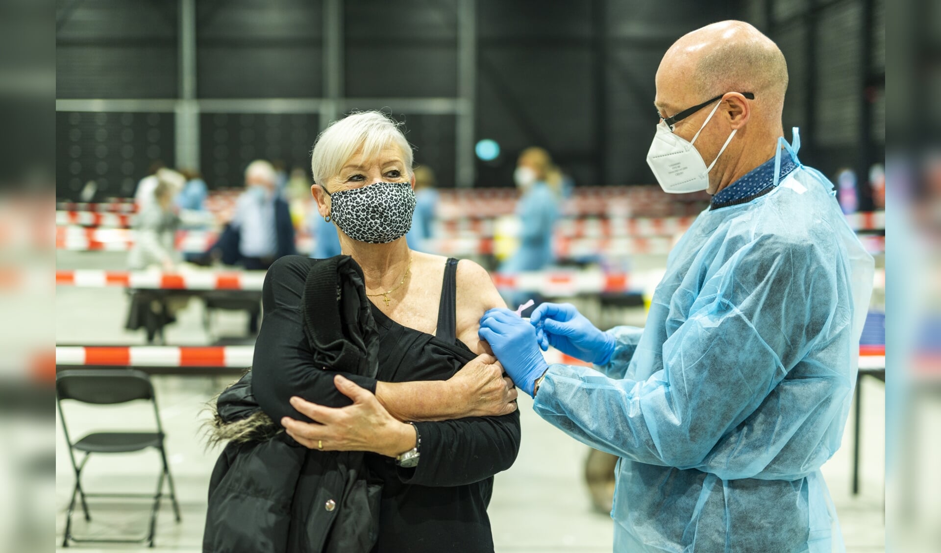 Huisartsenpraktijk Asklepios hield zaterdag een griepprikdag in de Midden Nederland Hallen.