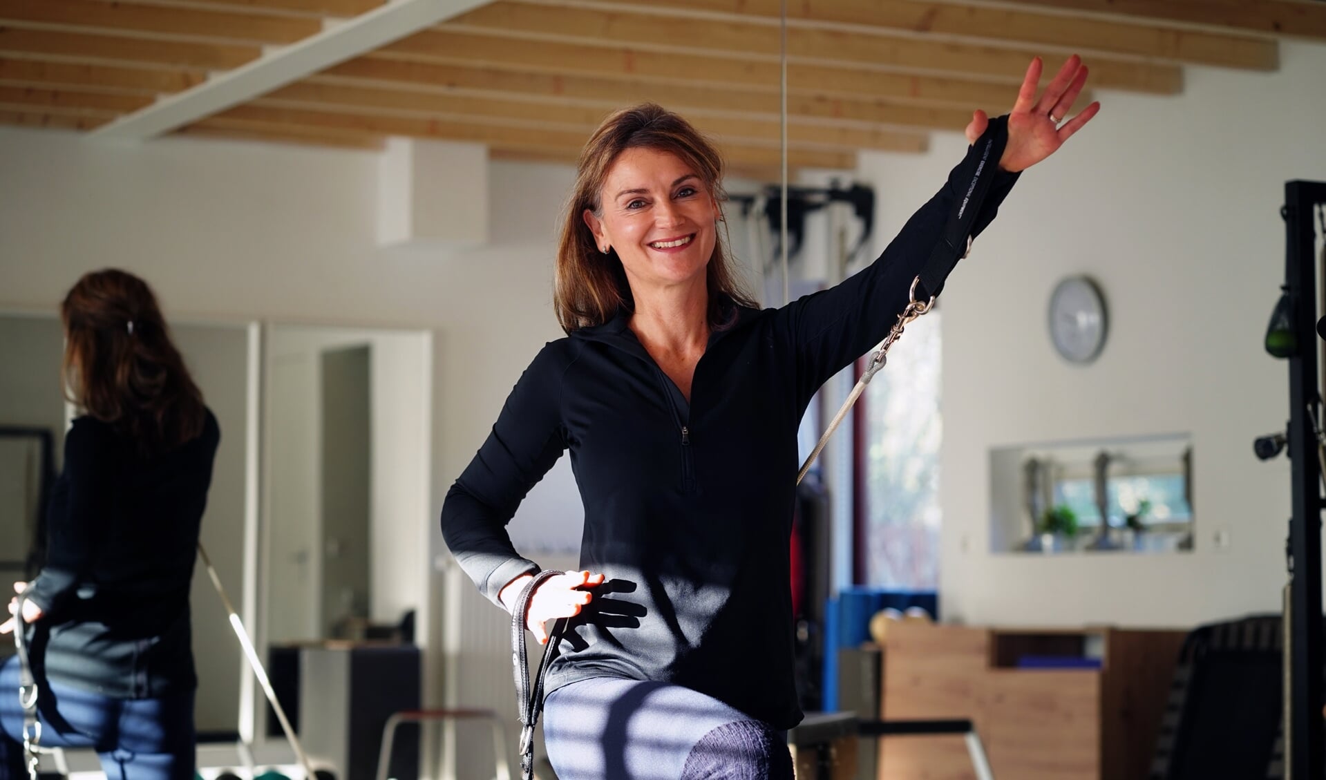Anita Lewis is eigenaar van In-Sync Pilates Studio aan de Ouderkerkerlaan.