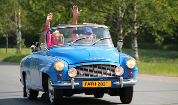 Twee blije chauffeurs