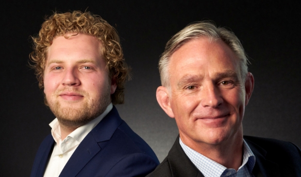 <p>Wout-Jan van Middendorp (links) en Helfred Woortmeijer van Schuiteman Family Services.</p>