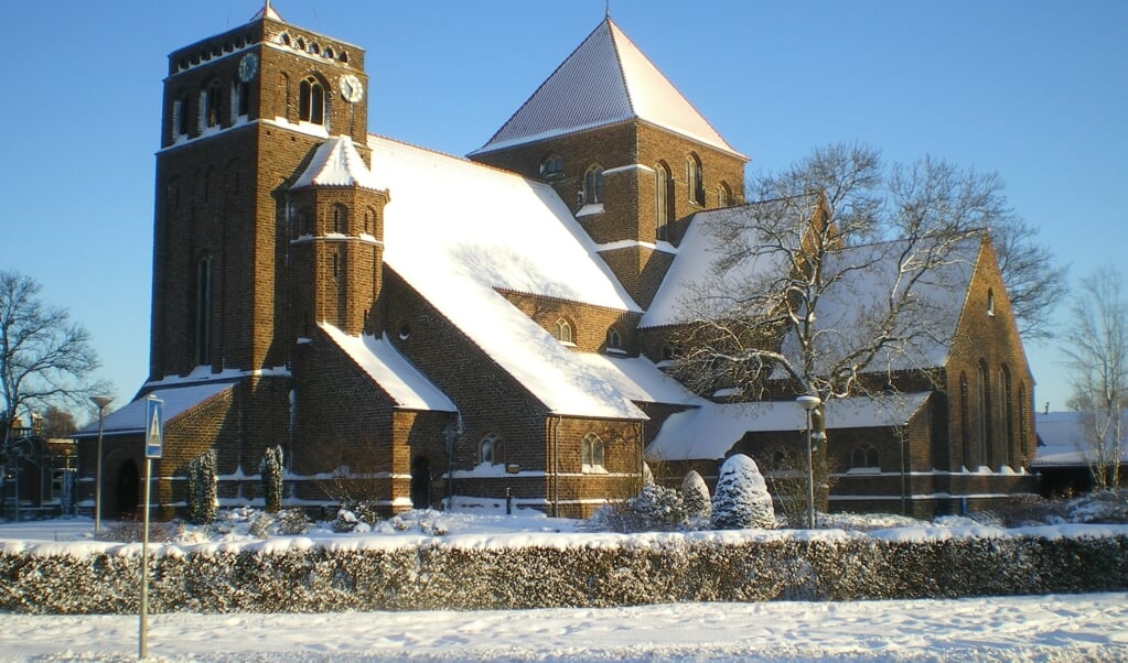 Geen kerstmarkt rondom de Sint Jozefkerk dit jaar. Sneeuw behoort nog wel tot de mogelijkheden.