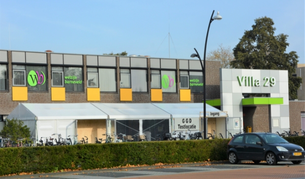 <p>De testlocatie van de GGD in Barneveld, bij het jongerencentrum Villa 29 in Barneveld.</p>