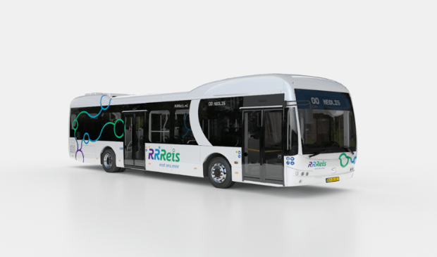 <p>De RRReis bussen kennen twee uitvoeringen: een ‘standaard’ variant (wit) voor de reguliere stads- en streekbussen en een Hoogwaardige Openbaar Vervoer variant (paars-wit).</p>