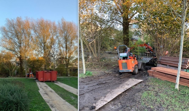<p>Gras en struiken zijn beschadigd.</p>