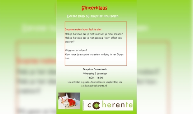 Knutselmiddag Sinterklaas