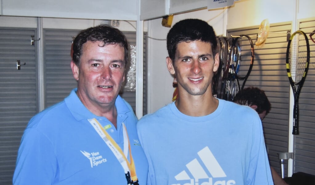2006: Met de jonge Djokovic in Amersfoort, waar de Serviër zijn eerste toernooizege boekte.