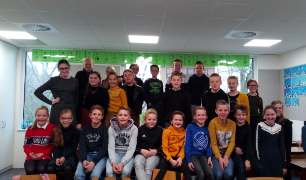 Klas 8 a van De Vesting, zij hadden de hoogste gemiddelde opbrengst per leerling.