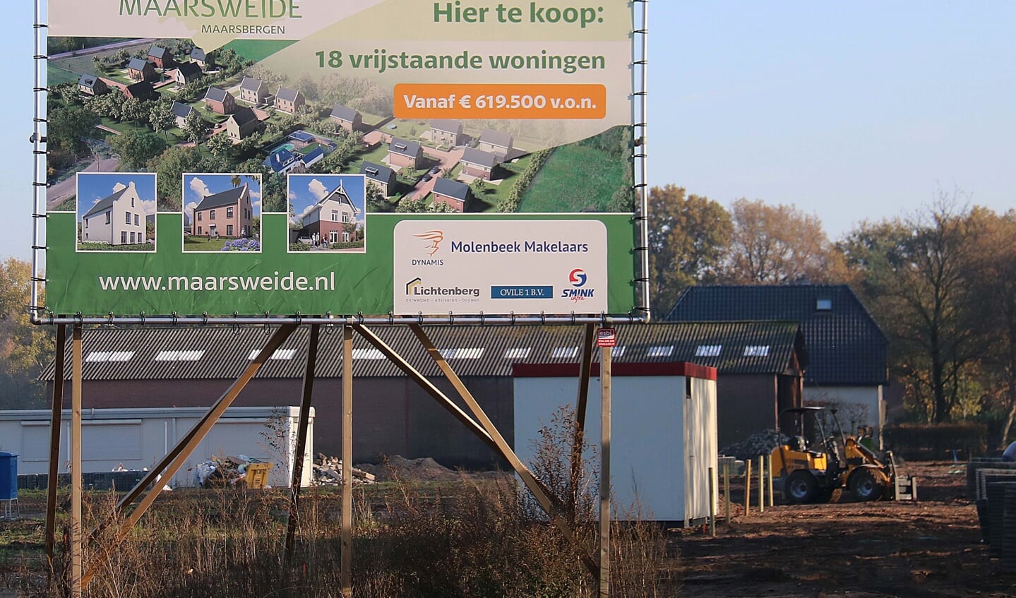 Ook aan de Haarweg is ruim tachtig procent van de huizenkopers in Maarsbergen afkomstig uit de Randstad.