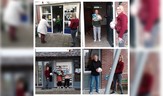 SDVB verrast bewoners de Rozelaar met voetballen