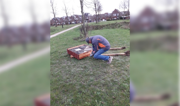 Insectenhotel gaat naar winterstalling