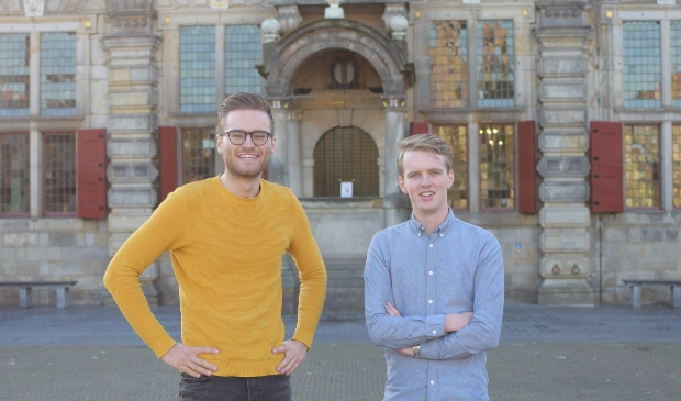 Studenten Tom Schuurmans en Dennis Botman