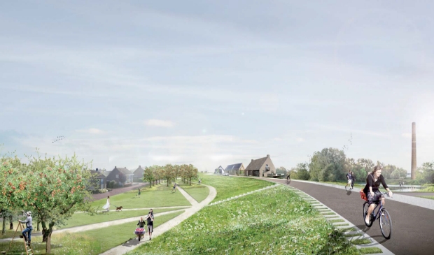 <p>Impressie dijkpark herinrichting Heuffterrein Vuren</p>