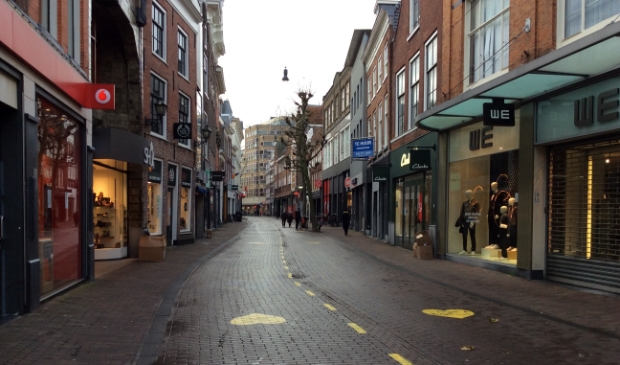 <p>De winkelstraten zijn nog altijd leeg. </p>