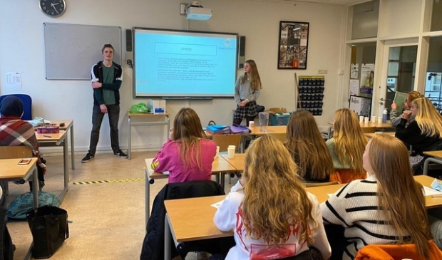 <p>Presentatie in de klas.</p>