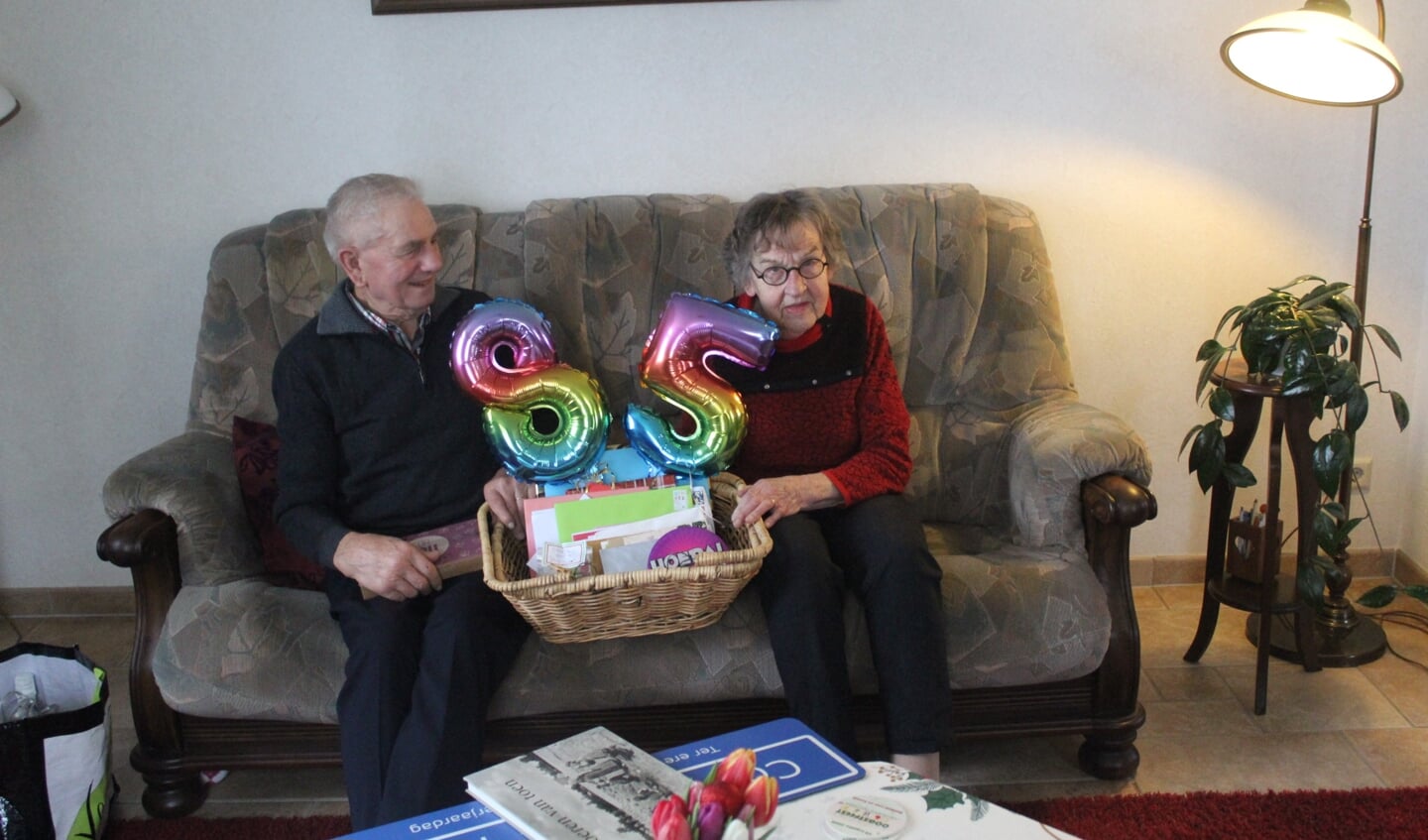 De 85-jarige Co van Wijk met zijn vrouw Bertha.