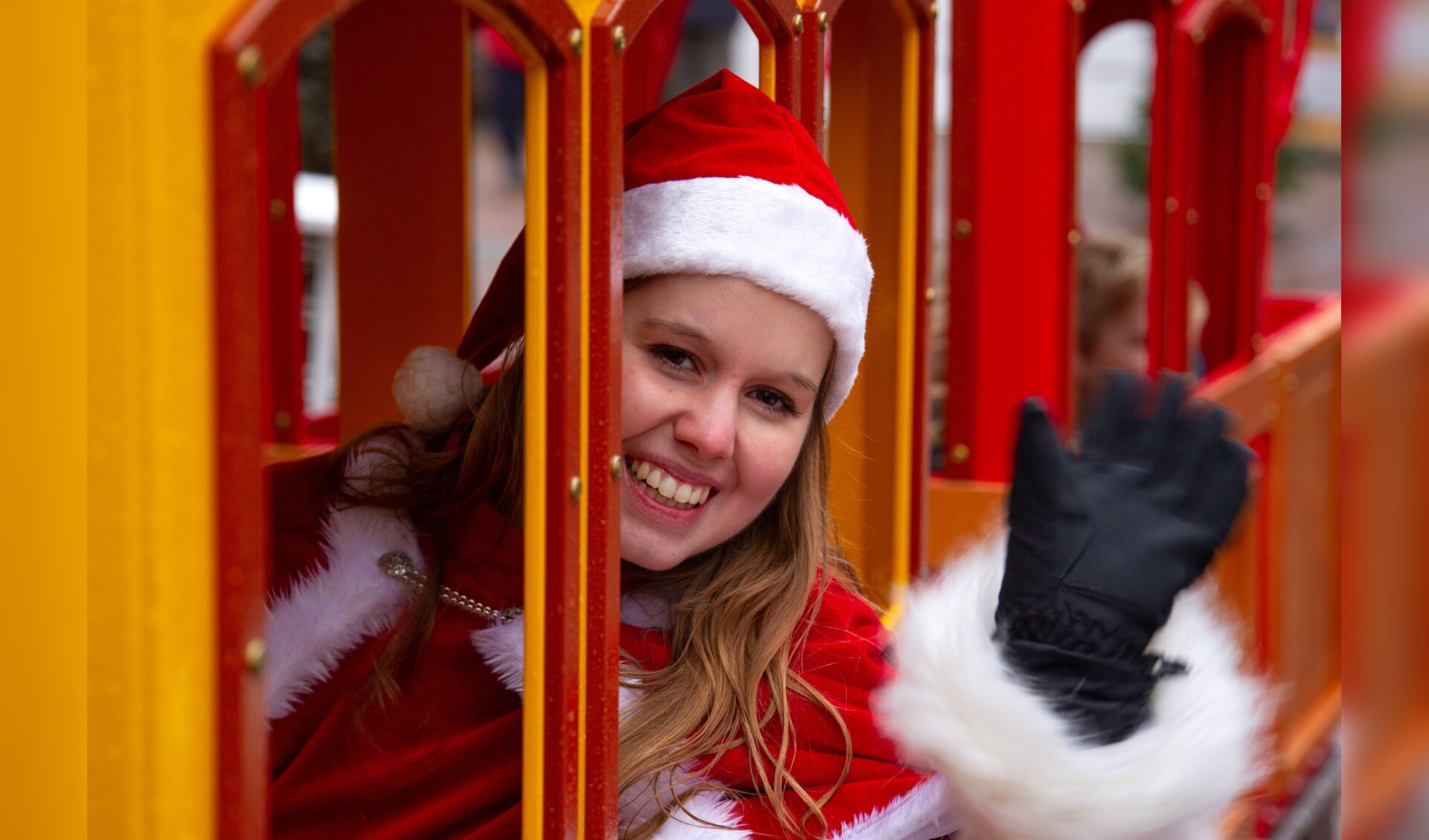 Kerst trein sjokt door centrum Barneveld