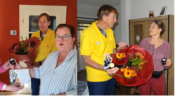 Uitreiking jubileumspeld 10 jaar gastvrouw