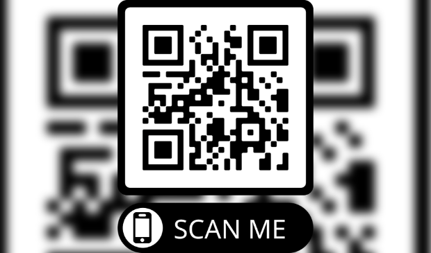 QR code naar de donatiepagina van de actie