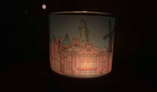 <p>Het Haarlemse kerstlichtje.</p>