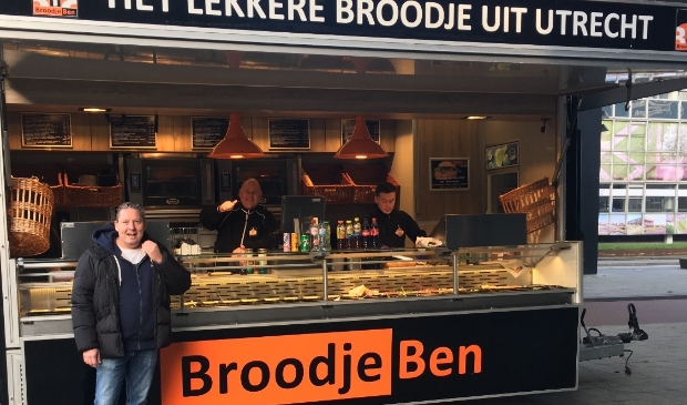 Theo de Kruif draait mee in Utrecht, voor de kar directeur van Broodje Ben, Martin van Petten