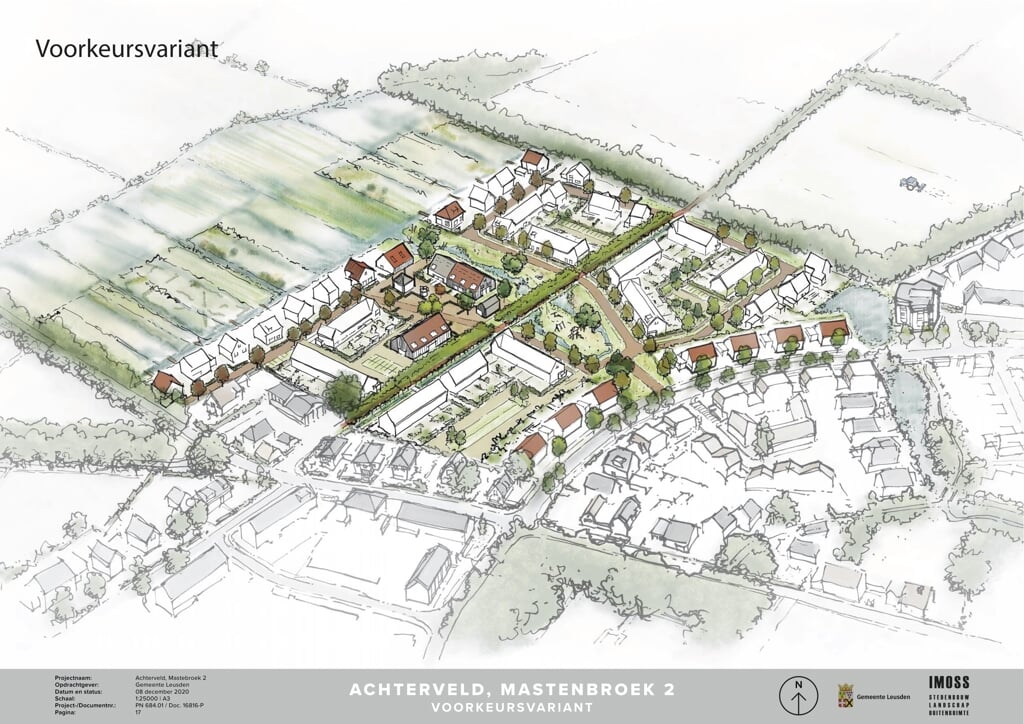 Mastenbroek II met de landschapszone links op de afbeelding. 