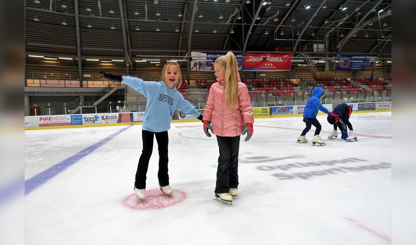 schaatsles op de Dordtse sportboulevard