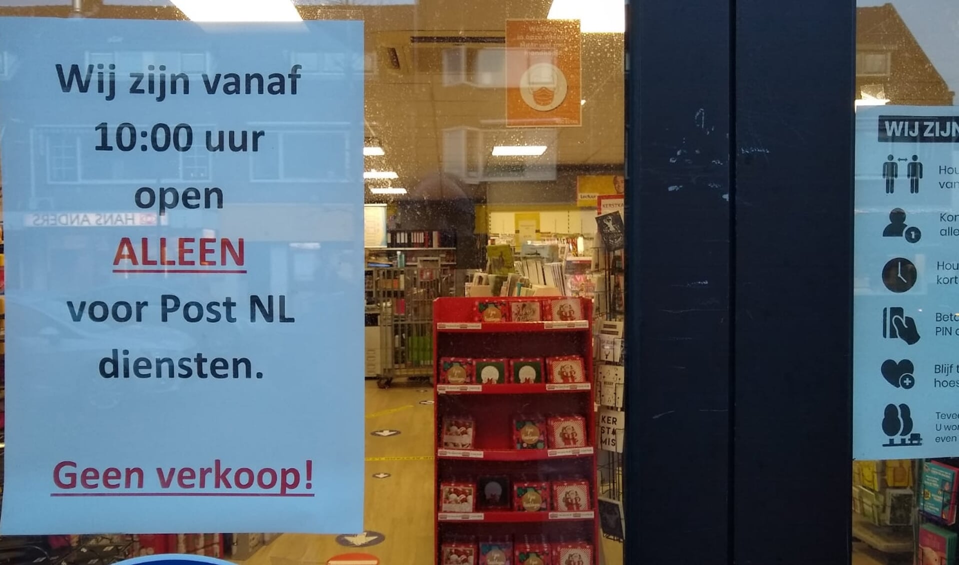 Cigo Peperzak Soest: alleen open voor diensten van Post NL.