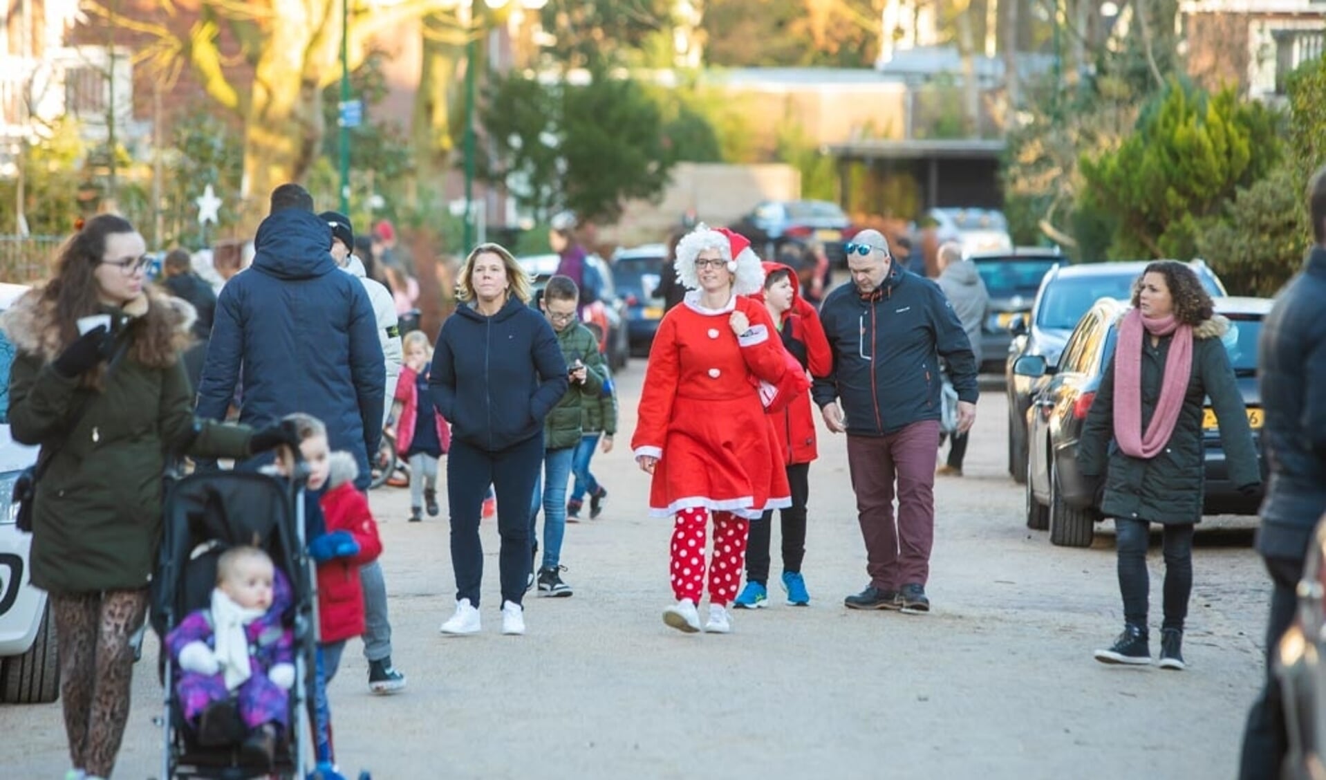 De Smutslaan op eerste kerstdag.