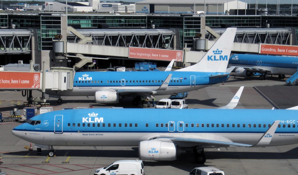 KLM vliegtuigen (archieffoto).