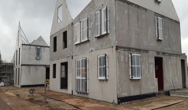 Woningen in aanbouw in Het Burgje