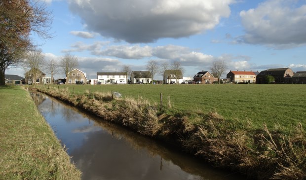 Het plangebied gezien vanaf de ijsbaan richting Herenstraat