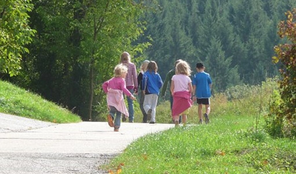 wandelende kinderen