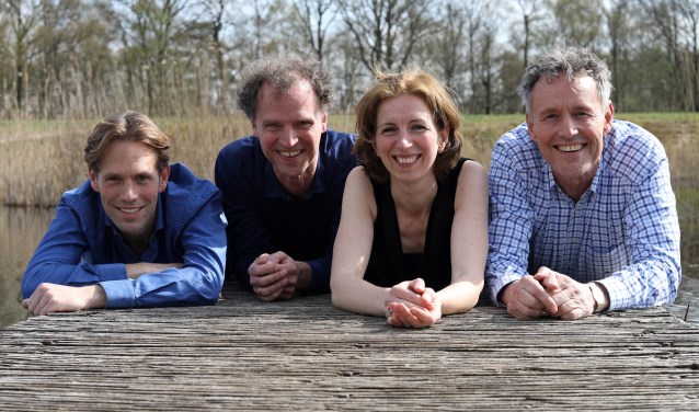 Bas Verheijden, Janneke van Prooijen, Ansfried Plat en Maarten Koningsberger.