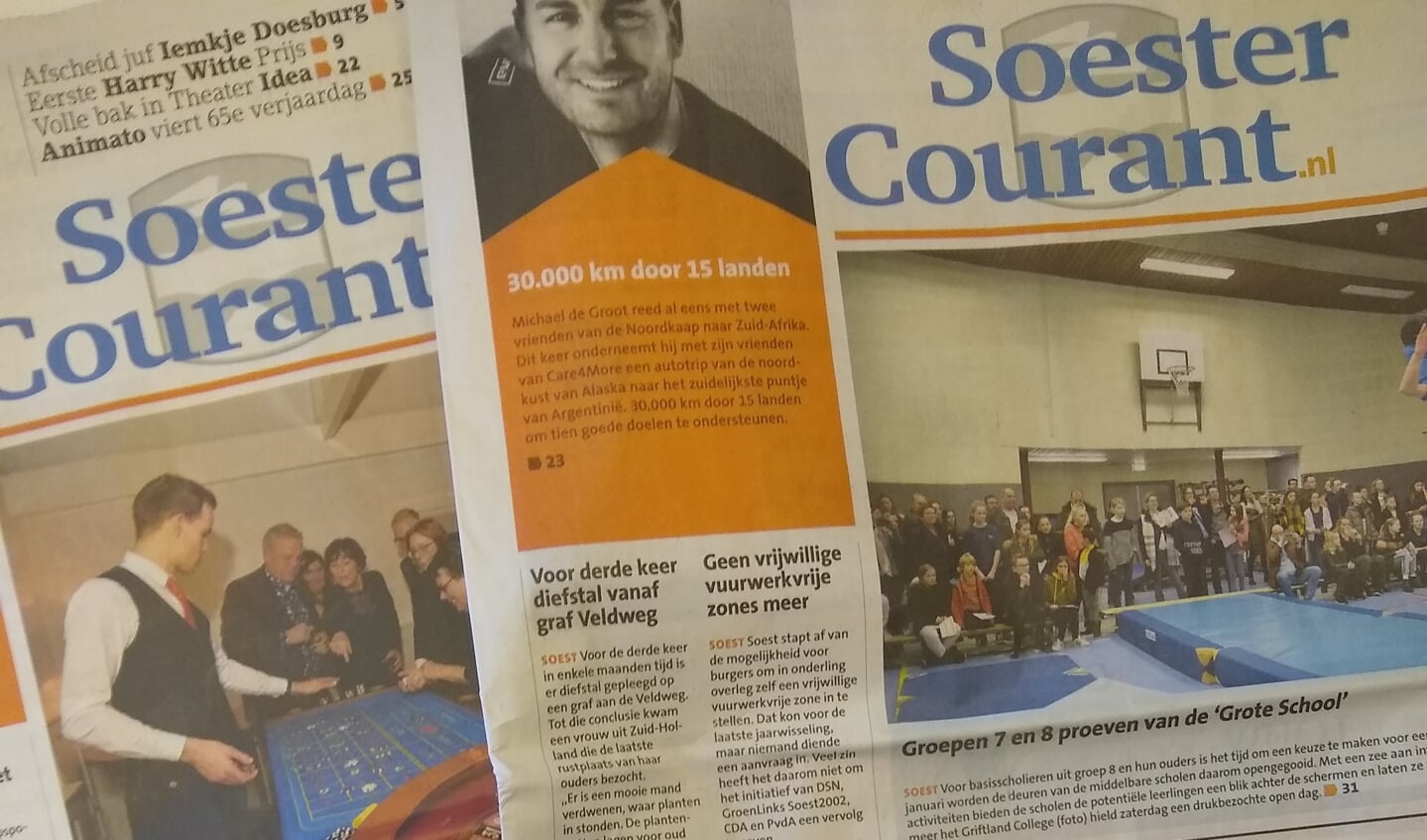 De Soester Courant komt vandaag wat later.