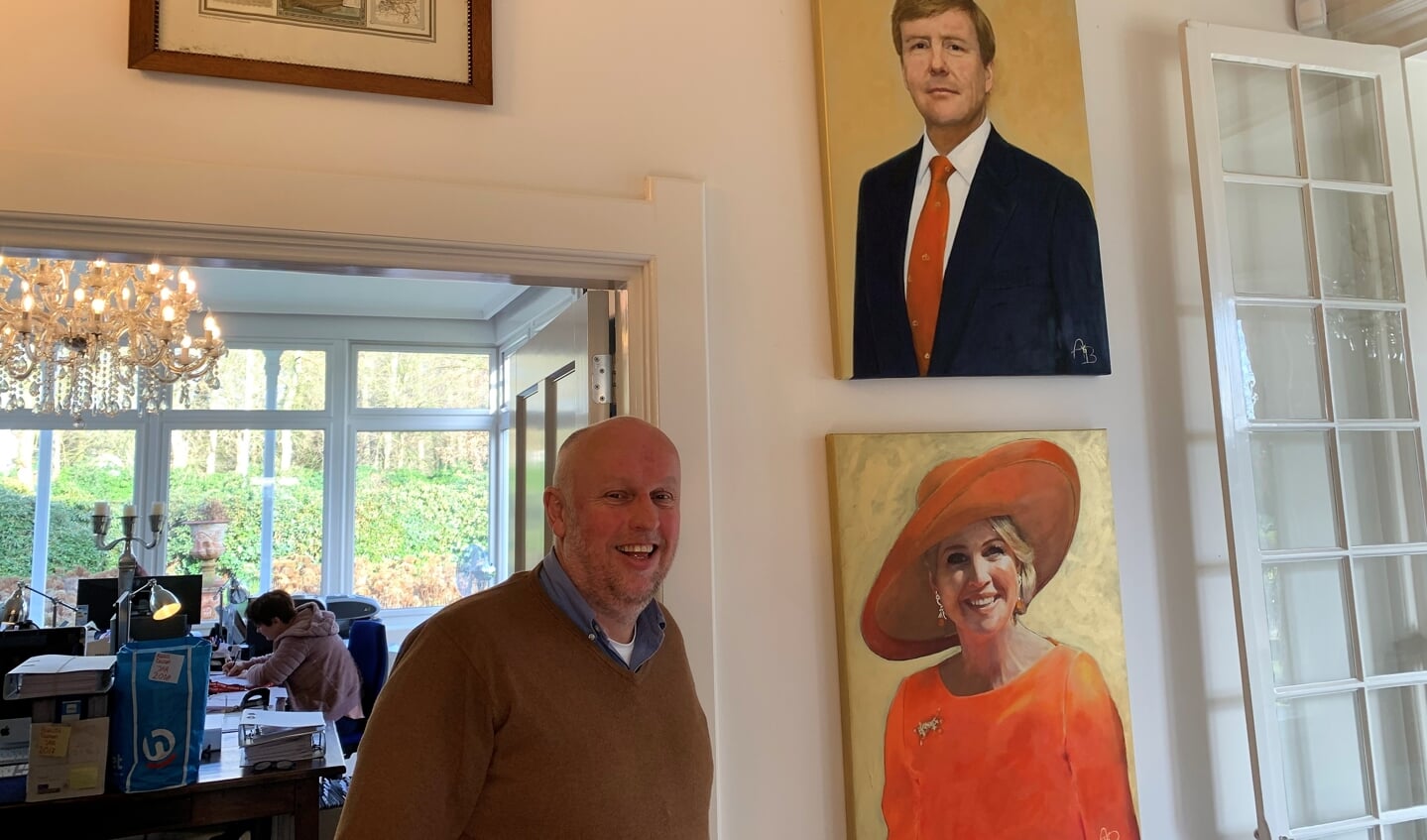 Portretten van Willem Alexander en  Máxima, gemaakt rond de troonswisseling in 2013. 