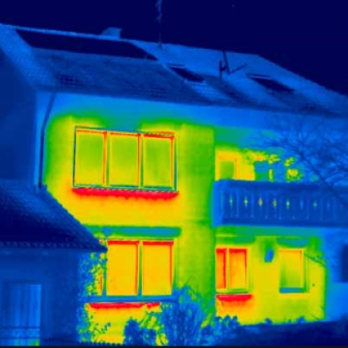 Een warmtescan toont waar isolatie werkt