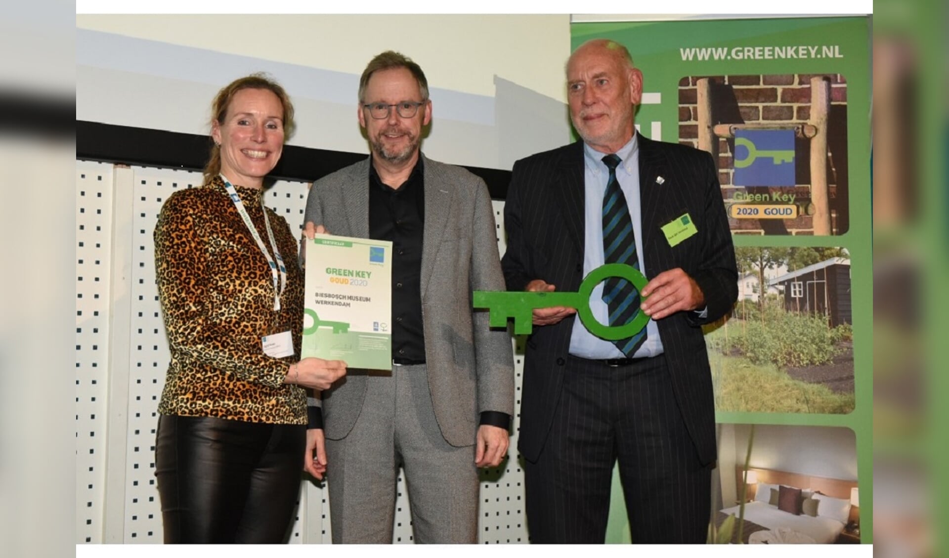 Uitreiking Green Key certificaat aan Biesbosch MuseumEiland in 2020