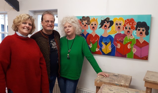 Nanda van der Vliet, Hans Verloop en Denise Hulst roepen namens de werkgroep Kunstroute kunstnaars op zich aan te melden.
