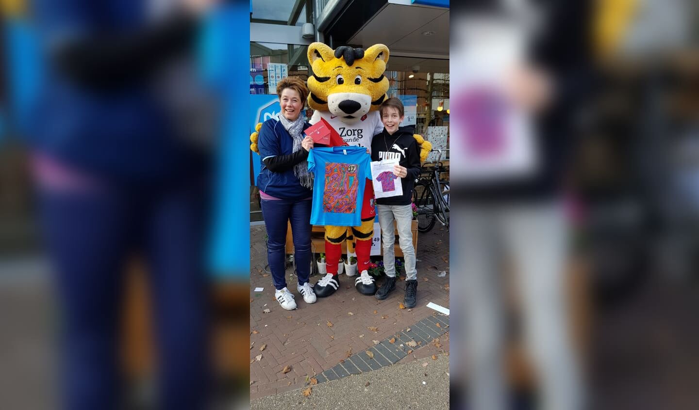 Tijn (11) won twee kaarten voor FC Utrecht omdat hij het beste T-shirtontwerp had gemaakt