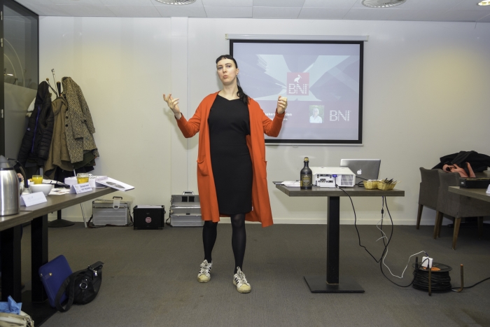 Voorzitter Jennifer Delano