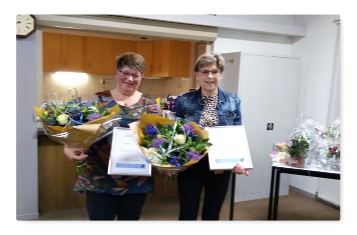 Ali van 't Land en Margriet Aalsma