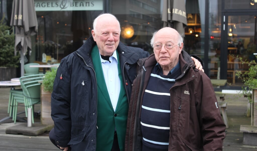 Nico (links) en Rolf Kamp zaten vanaf het voorjaar 1944 tot de bevrijding in een boerderij in Achterveld ondergedoken. 