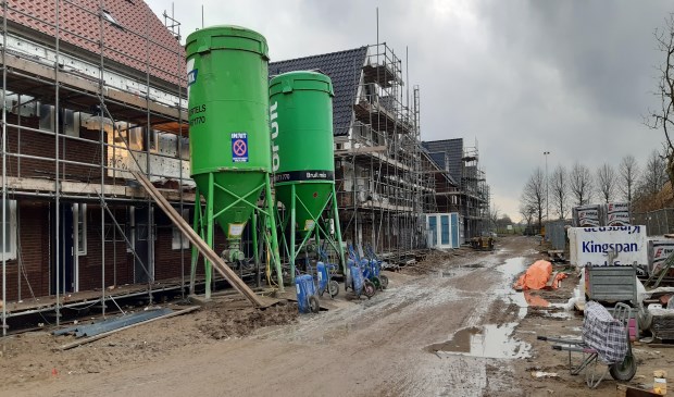 Woningen die momenteel in aanbouw zijn in Het Burgje