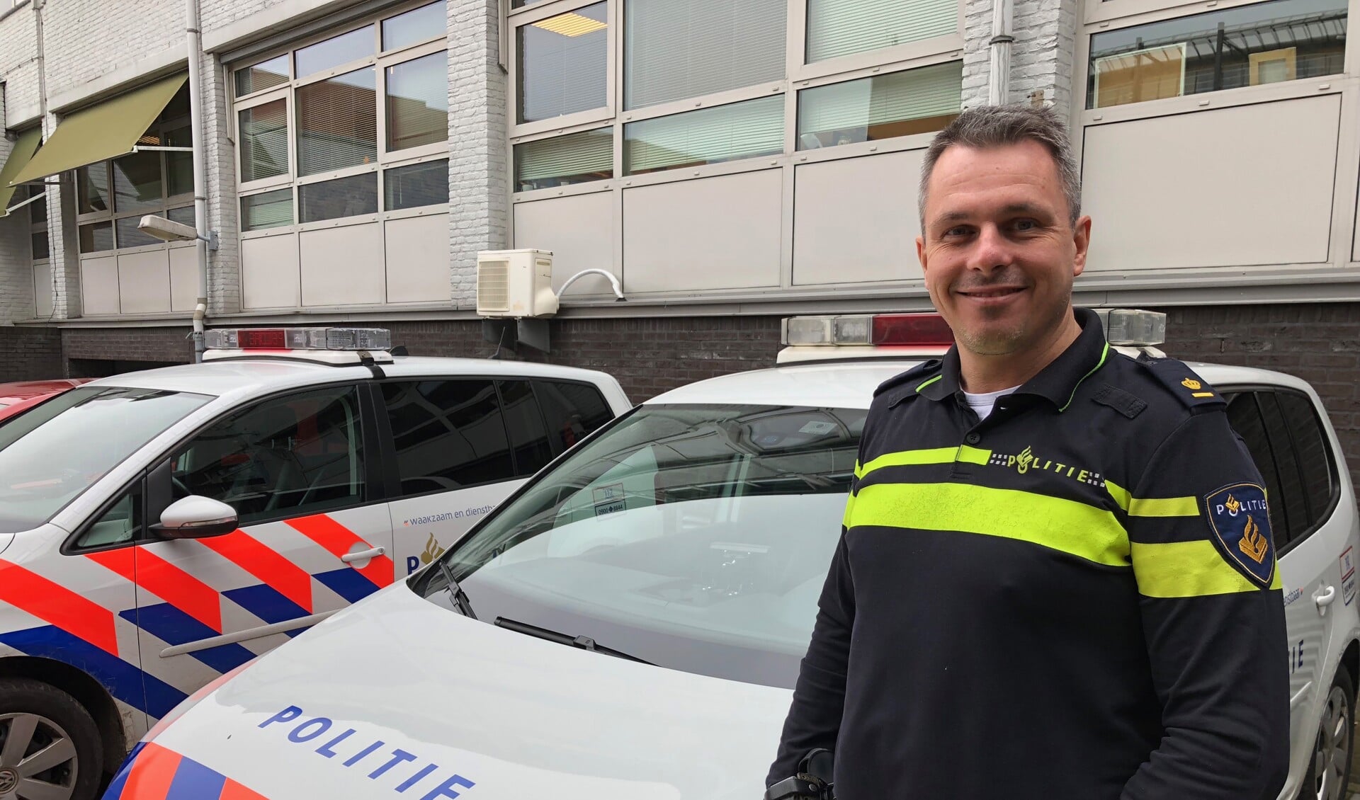 Politiechef Peter van den Berg van de Edese politie.