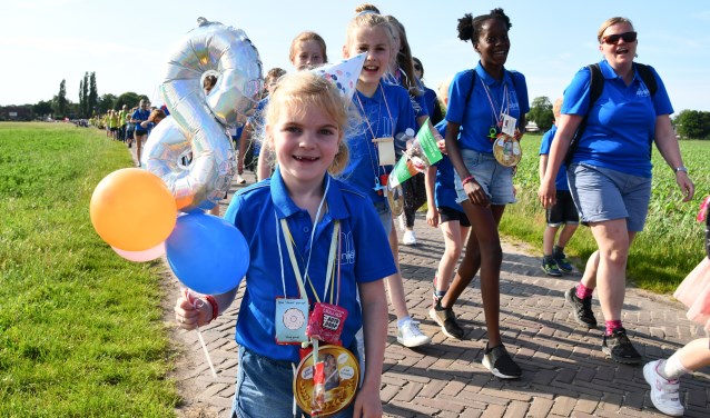 Dit jaar niet vier avonden wandelen door voornamelijk basisscholieren.
