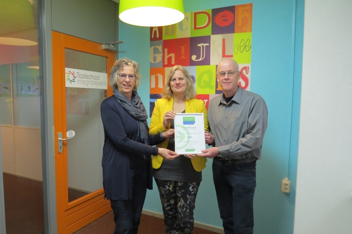Uitreiking certificaat Taalakkoord