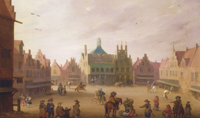 Ook te zien: 'De Hof met het stadhuis' uit 1631 van Joost Cornelisz. Drooghsloot.