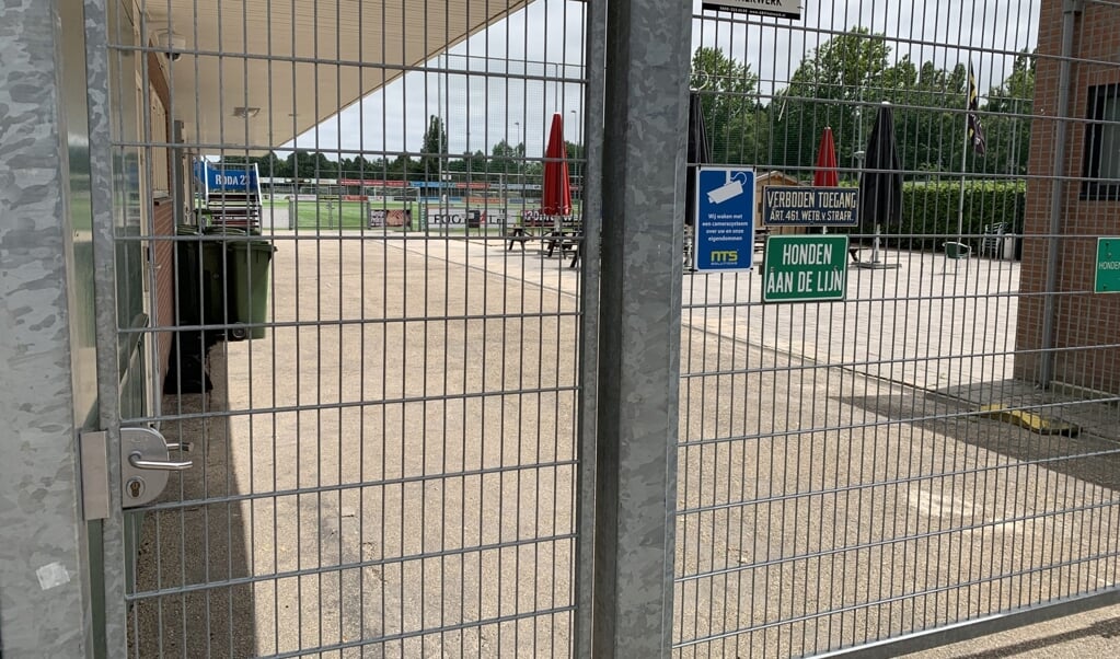 Het sportpark van RODA '23 is inmiddels open maar het terras blijft nog dicht.