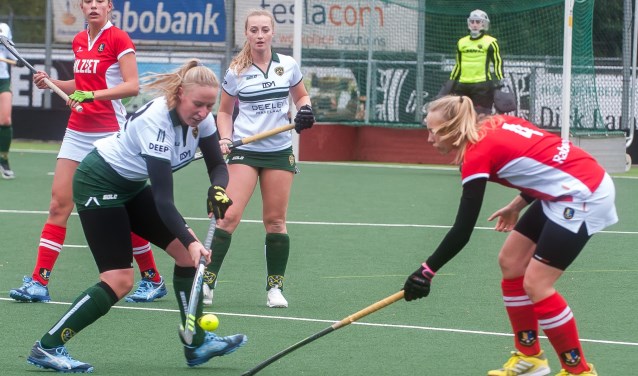 De dames van MHC Soest geven de moed niet op en dichten zichzelf titelkansen toe.