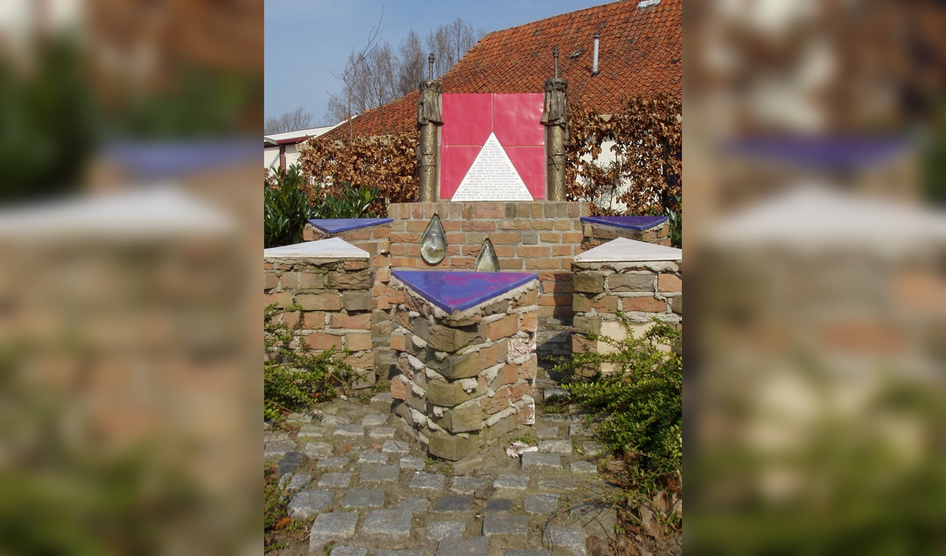 Monument voor de Joodse slachtoffers van de Holocaust uit Nijkerk, hoek Vetkamp-Bruis Slotlaan.